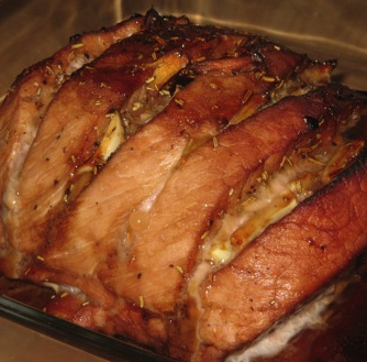 Varkensfilet in knoflookmarinade